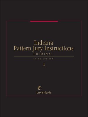 cover image of Indiana Pattern Jury Instructions - Criminal